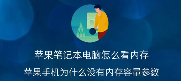 苹果笔记本电脑怎么看内存 苹果手机为什么没有内存容量参数？